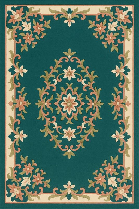 Traditional Hand Tufted Woolen Rug Soft Carpet for Living Room