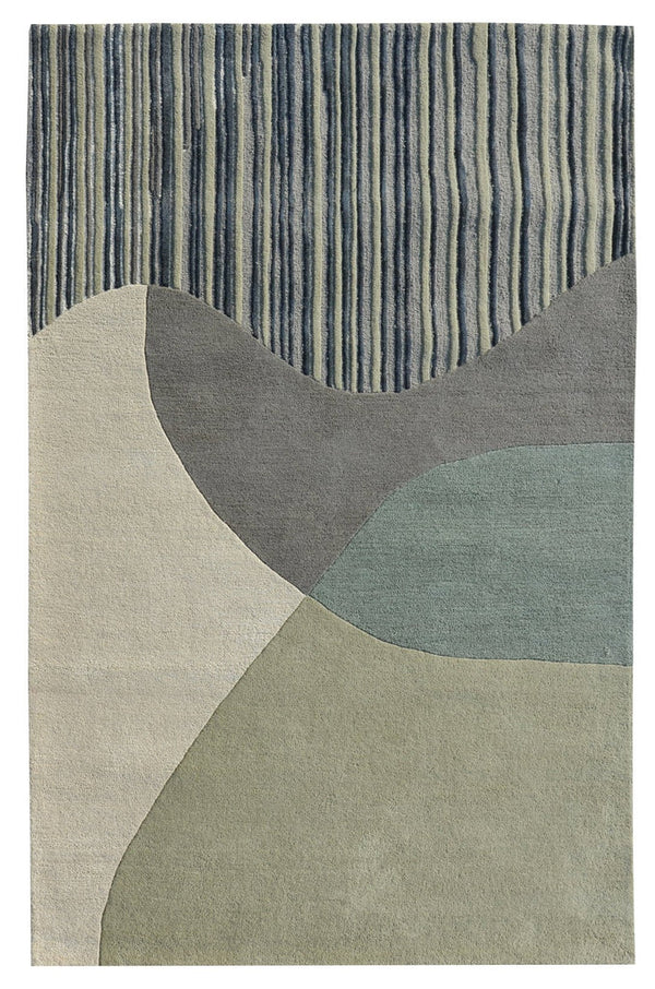 Hand tufted, Voile Sage Green, Wool Rug Soft  Carpet Rugs