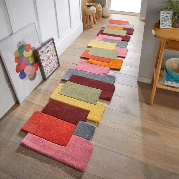 Modern Colourful Irregular Shape Runner
