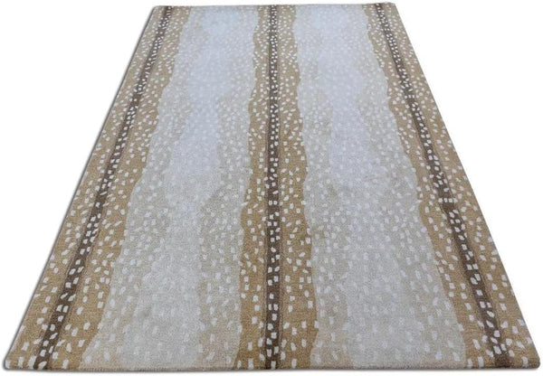 Antelope Cheetah Print Abstract Rug