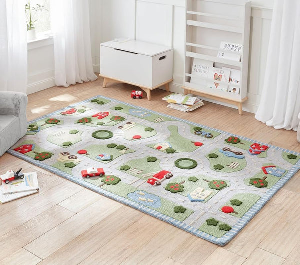 Playmat 3D Educational Unicorn Castle Rug for Kids