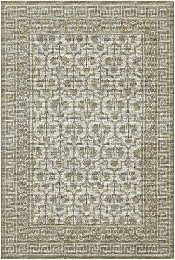 Yellow Rectangular Floral Area Rug