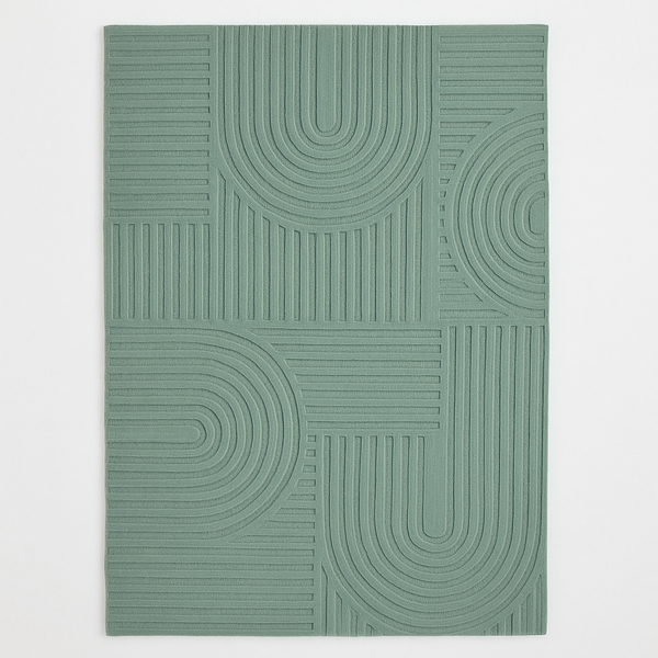 Zen Garden Modern,, Soft Wool Rugs  Carpet