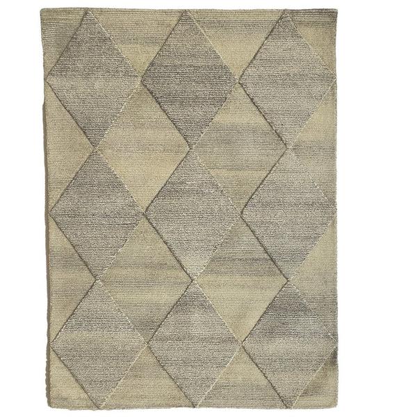 Matrix Taupe - Rectangle Wool Rug Soft  Carpet