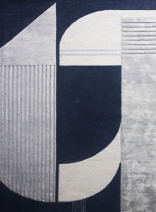 Classic Mix Bag Geode Wool Rug Soft Carpet - Hand-Tufted  Rugs